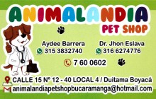 ANIMALANDIA PET SHOP, Duitama - Boyacá