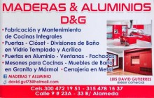Maderas & Aluminios D&G, Cali - Valle del Cauca