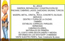 DISEÑOS, REPARACION Y CONSTRUCCIÓN DE:  PISCINAS, CABAÑAS, LAGOS, CASCADAS, SAUNAS, TURCOS, Bogotá