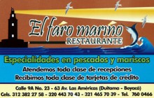 El Faro Marino - Restaurante, Duitama - Boyacá